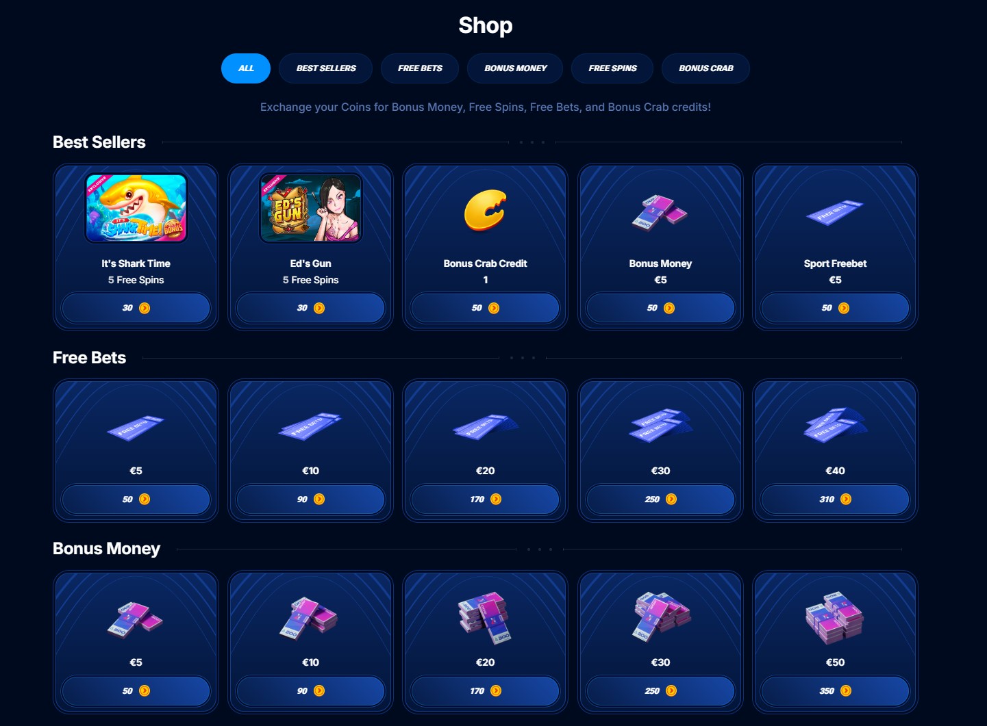 Bonus trgovina i program vjernosti u Boomerang Casinu